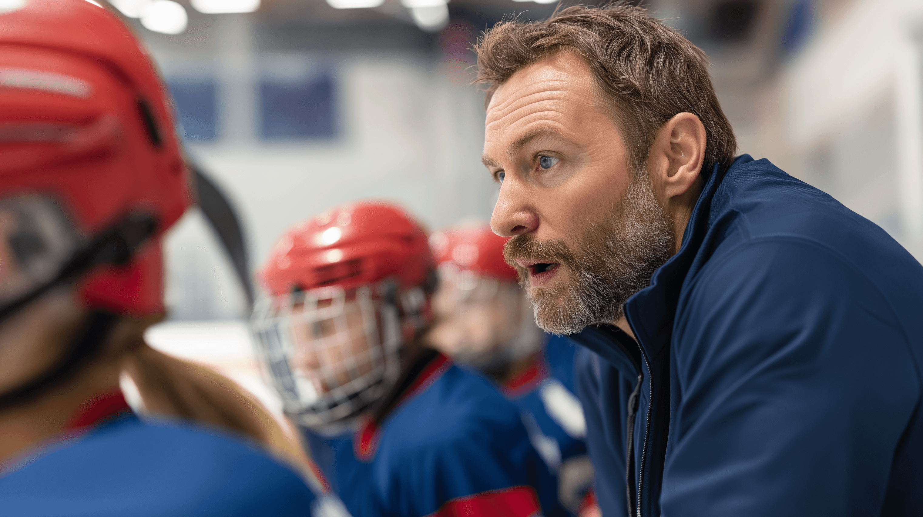 Hockey coaching session